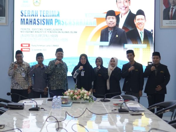 Serah Terima Mahasiswa Magister PAI Unzah untuk Praktik Asistensi Pembelajaran