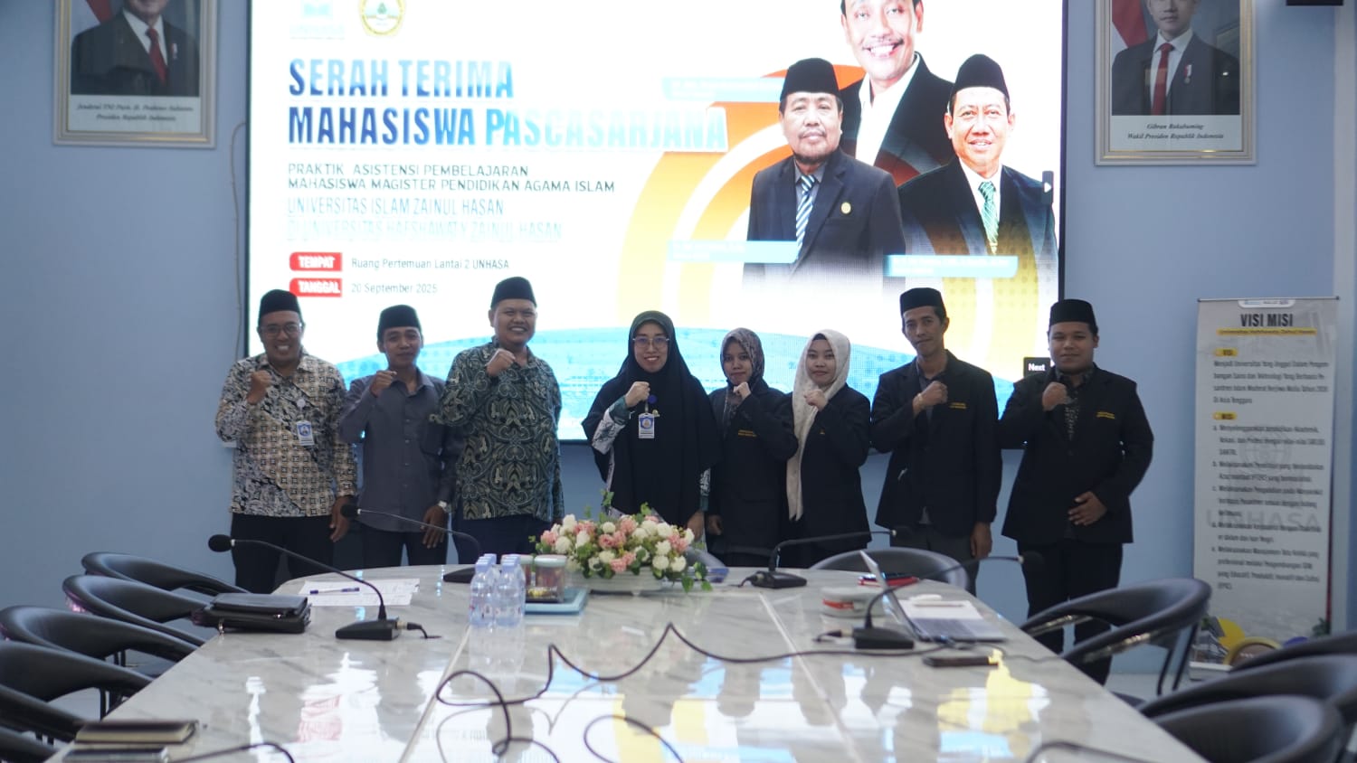 Serah Terima Mahasiswa Magister PAI Unzah untuk Praktik Asistensi Pembelajaran